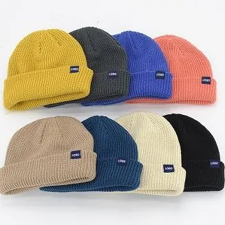 Adīta akrila samta ziemas cepure ar aproci